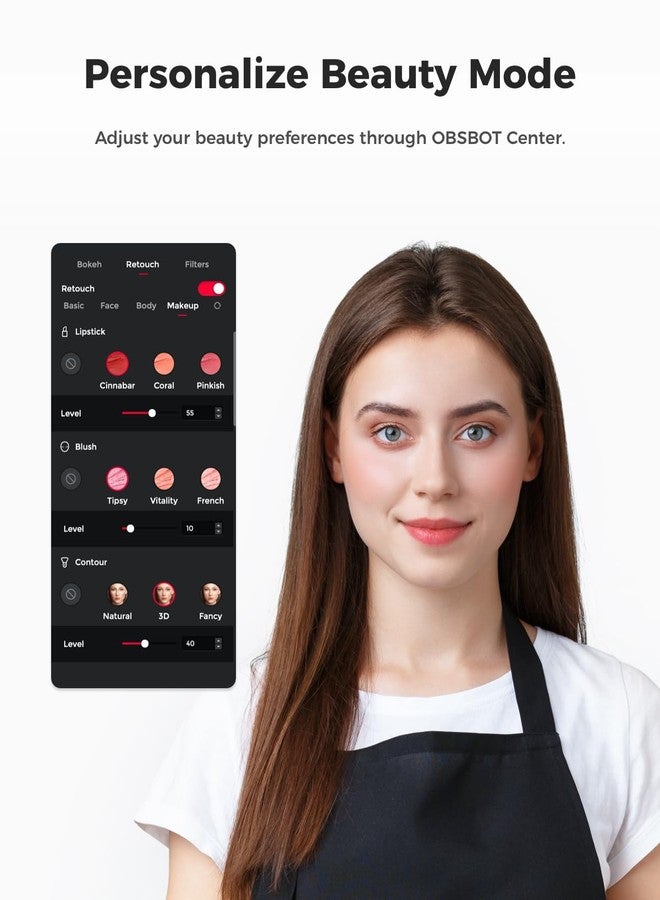 OBSBOT Meet SE 1080P 100FPS Webcam for PC, USB Webcam with AI Tracking, Microphone, Tripod, Staggered HDR, Beauty Mode, Plug & Play Streaming Camera for Laptop/Desktop, Conferences, Grey - Image 5