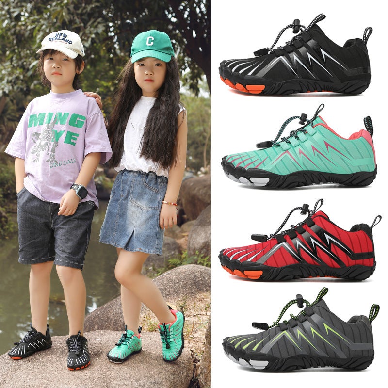26-46 Size New Parent-Child Shoes Thick Five-Finger Hiking Shoes Soft Bottom Breathable Non-Slip Outdoor Fitness Shoes - Image 2