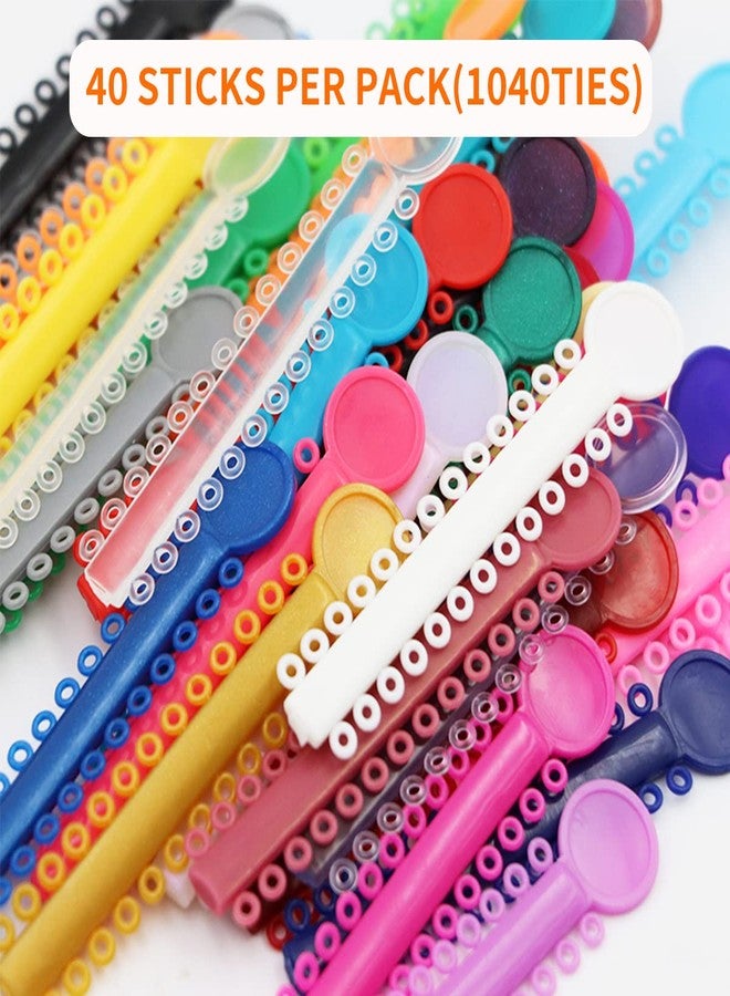 Ceonam 1040 Pcs Multicolored Braces Rubber Bands Orthodontic Ligature Ties O-Rings Elastic Bands for Braces (Color - Image 5
