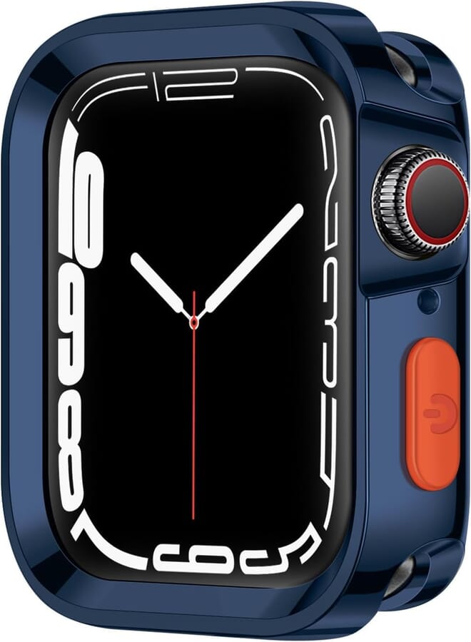 Next store Compatible with iWatch Case 45/44 Series 8/7/6/5/4/SE, Soft Shockproof Protective Cover for Women Men (Blue)