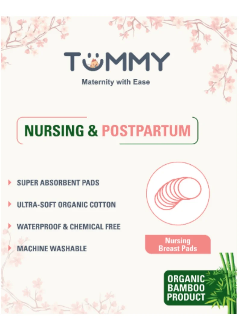 TUMMY TUMMY Reusable Maternity And Nursing Pads Nipple Covers For Breast-Feeding Moms - Pack of 10