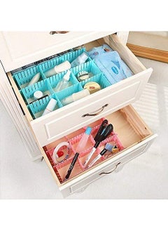 Tiny Gifts TinyGifts 6 pcs DIY Plastic Grid Drawer Divider Household Storage StripsLarge Made In India Multicolor  - Image 5