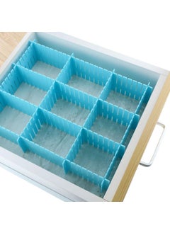 Tiny Gifts TinyGifts 6 pcs DIY Plastic Grid Drawer Divider Household Storage StripsLarge Made In India Multicolor  - Image 3