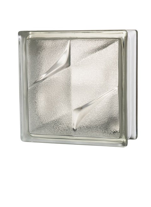 Frosted Bistar Glass Block Clear 190 x 190 x80mm