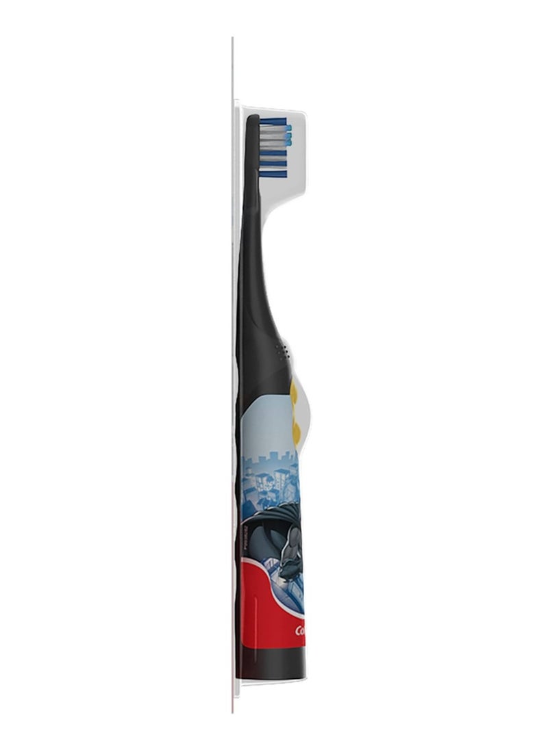 Colgate Kids Battery Powered Toothbrush, Batman, Extra Soft Toothbrush, Ages 3 and Up, Colors May Vary  - Image 2
