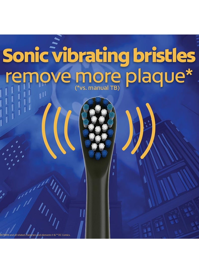 Colgate - Kids Battery Powered Toothbrush, Batman, Extra Soft Toothbrush, Ages 3 and Up, Colors May Vary - Image 1