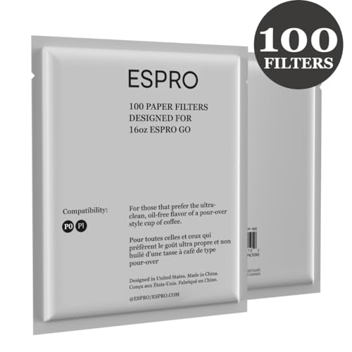 ESPRO 100 Count Coffee Paper Filters for ESPRO P1/P0,12 and 16 Ounces French Press - Image 4