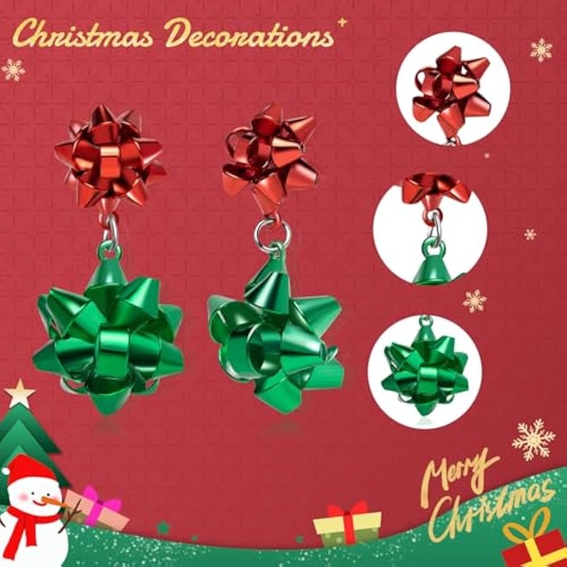 Earrings-Xmas Holiday Dangle Earrings for Women  Tree Snowflake Bow Bells Earrings  Accessory - Image 3