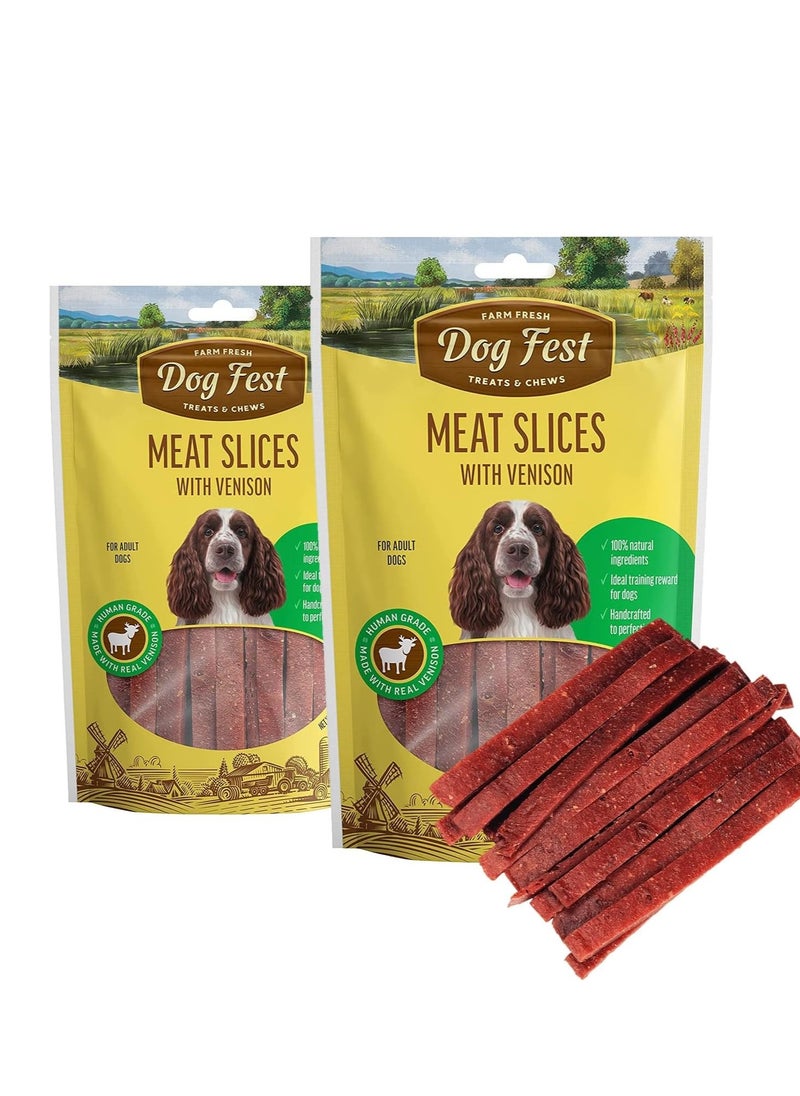 Dog Fest - Dog Fest Slices With Venison For Adult Dogs 90g - Image 1