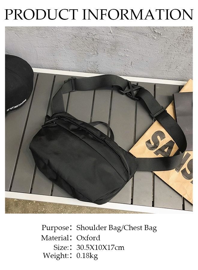 DUNISO Compact Sling Bag for Men and Women Waterproof Crossbody Bag Multipurpose Chest Shoulder Bag with Buckle Everyday Carry Bag for Travel Work Sports - Image 4