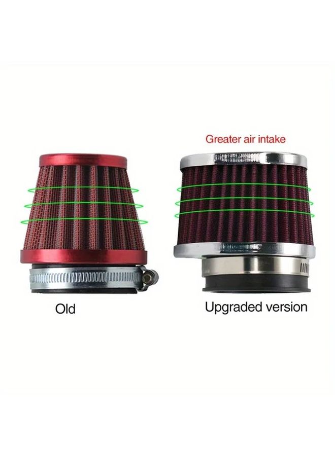 55mm Motorcycle Air Filter Cleaner Compatible With Honda Yamaha Kawasaki Suzuki Black Air Pod - Image 4