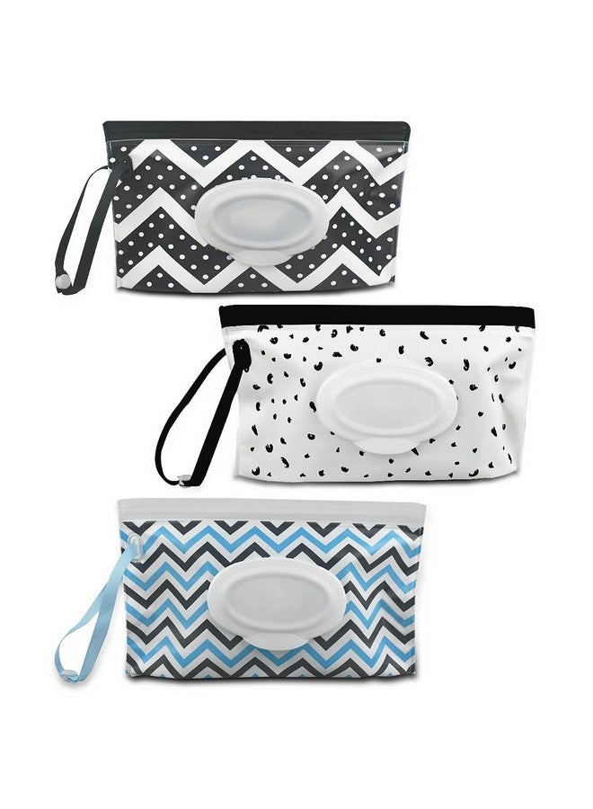 yuntop 3 Pack Baby Wipes Dispenser Portable Wet Wipe Dispenser Bag Reusable Travel Baby Wipes Container Refillable Wet Wipe Carrying Case Holder For Diaper Bag Lightweight Travel Wipes Dispenser Cases - Image 2