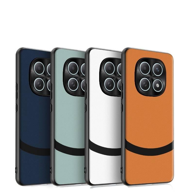 MS غطاء واقي، تغطية كاملة، مقاوم للصدمات لـ Redmi Note 14 Pro، ملمس جلد، Panda باللون الأحمر - Image 3