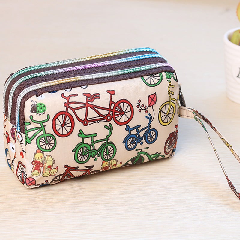 6Inch Waterproof Phone Bag Three-Layer Separation Long Wallet Wrist Bag Fabric Coin Purse Women'S Bag Waterproof Upgrade - Image 1