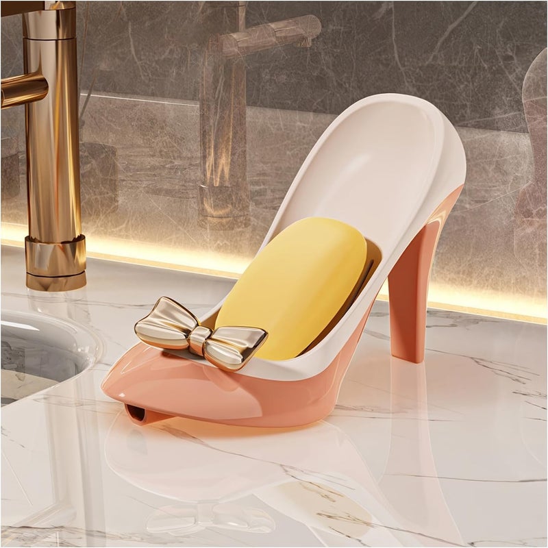 LARYNX Soap Box for Bathroom, New Self Draining Soap Dish, High Heel Shoe Shaped Soap Box, Bar Soap Holder Keep Dry for Shower, Great for Bathroom and Kitchen (Multicolor, 1 PCS) - Image 5
