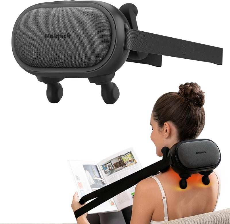 Cordless Neck Massager with Heat - 6D Deep Kneading for Shoulder Relief - Image 1