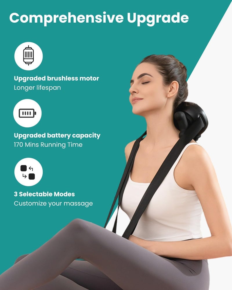 Cordless Neck Massager with Heat - 6D Deep Kneading for Shoulder Relief - Image 5