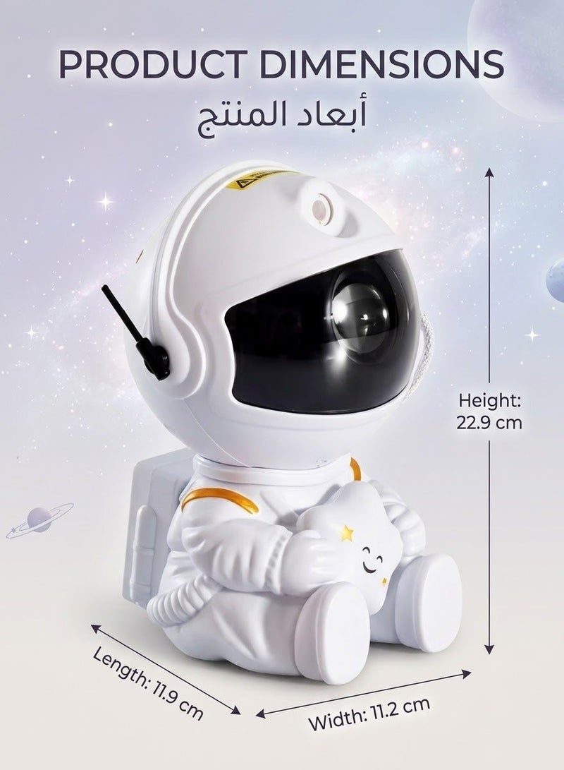 Astronaut Galaxy Light Projector, Space Buddy Night Light with Remote Control and Timer, Star Ceiling Projector for Kids and Adults - Image 2
