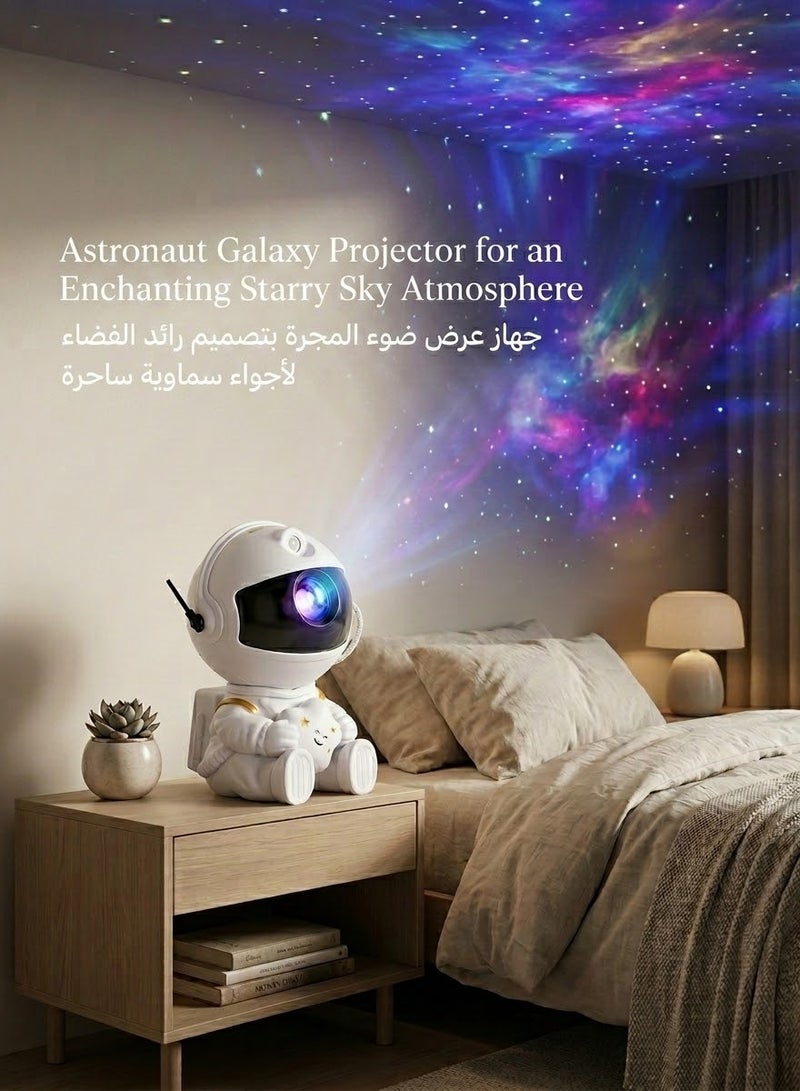 Astronaut Galaxy Light Projector, Space Buddy Night Light with Remote Control and Timer, Star Ceiling Projector for Kids and Adults - Image 4