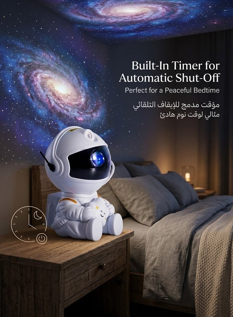 Astronaut Galaxy Light Projector, Space Buddy Night Light with Remote Control and Timer, Star Ceiling Projector for Kids and Adults - Image 5