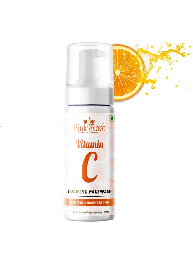 Pink Root - Vitamin C Foaming Facewash 150Ml For Women & Men All Skin Tone (Vitamin C 150Ml Foaming Facewash) - Image 1