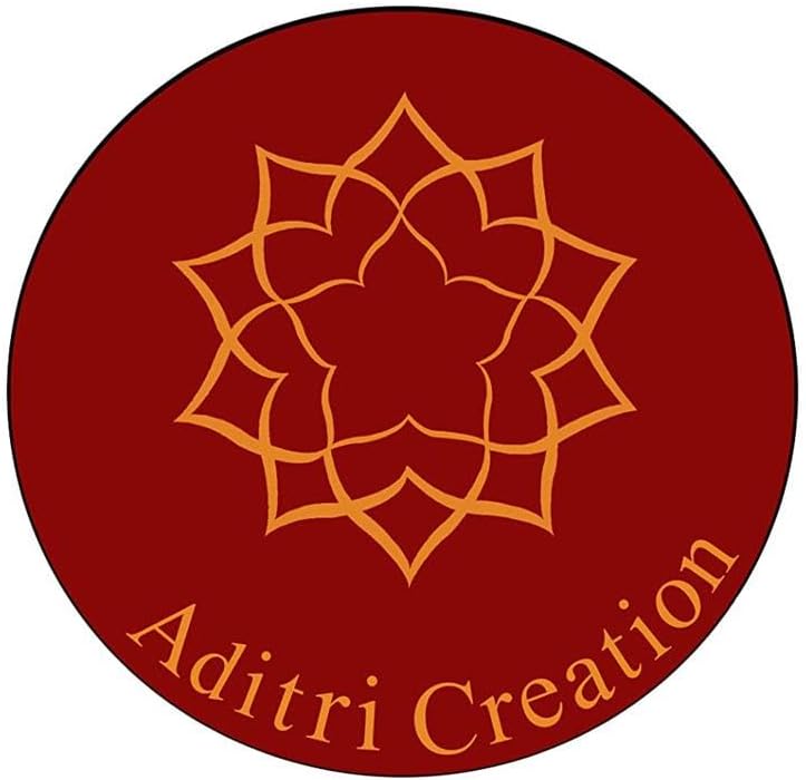 Aditri Creation Decorative Floor Rangoli Diya Designer Reusable Small Acrylic Rangoli Indian Traditional Festival Laxmi Poojan New Year Decorations Home Decor for Home Interior Floor Return Gifts (Size:- 9")(Red) - Image 4