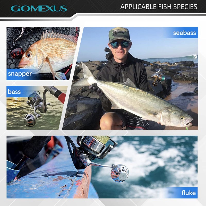 GOMEXUS Power Knob Compatible for Shimano Stella FJ 1000-5000 19 Stradic FL 1000-5000 Daiwa Exist Direct Spinning Reel Handle Replacement 35mm - Image 5
