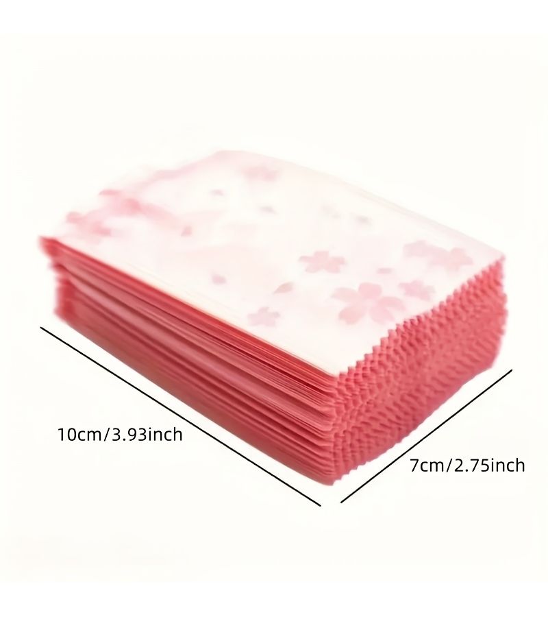 Sakura Style Self Adhesive Plastic Bags 200pcs Resealable Food Storage Bags For Cookies Pastries Snacks Decorative Packaging - Image 3