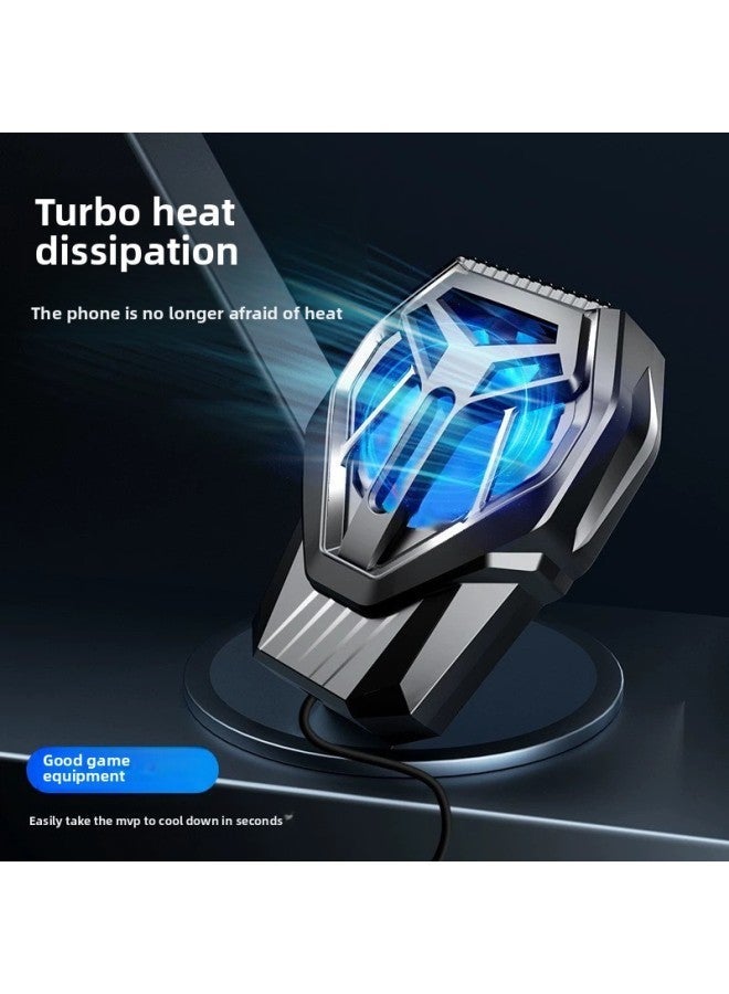 S10 Cool Cost-effective Connected Air-cooled Mobile Phone Radiator USB Plug-in Interface Back Clip Manufacturers Wholesale-Color:Black Classic - Image 1