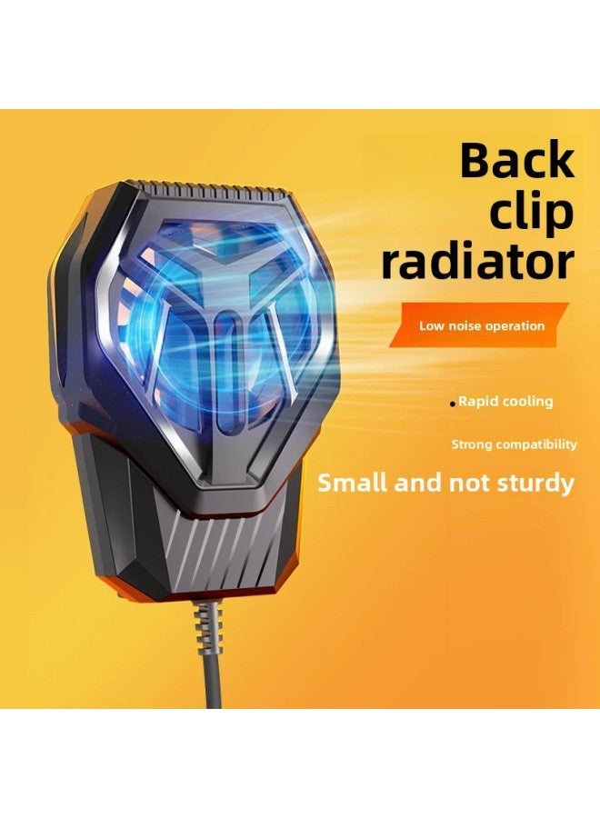 S10 Cool Cost-effective Connected Air-cooled Mobile Phone Radiator USB Plug-in Interface Back Clip Manufacturers Wholesale-Color:Black Classic - Image 2
