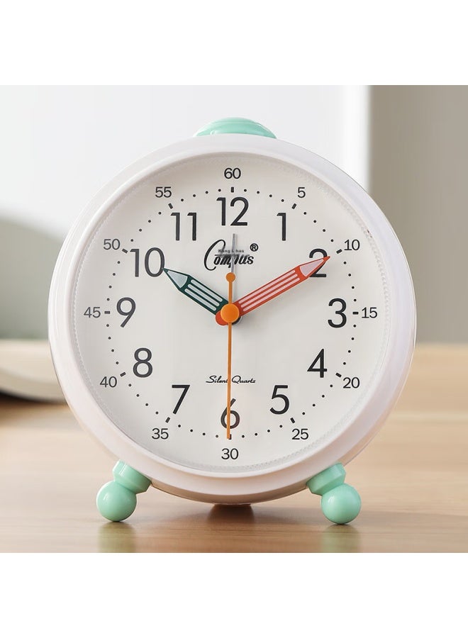Compas Kangbasai Desktop Alarm Clock For Children And Students, Simple Bedroom Bedside Clock, 2233 Green - Image 1