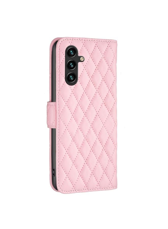 S-TOP Case For Samsung Galaxy A55 Diamond Lattice Wallet Flip Leather Phone Case - Image 3
