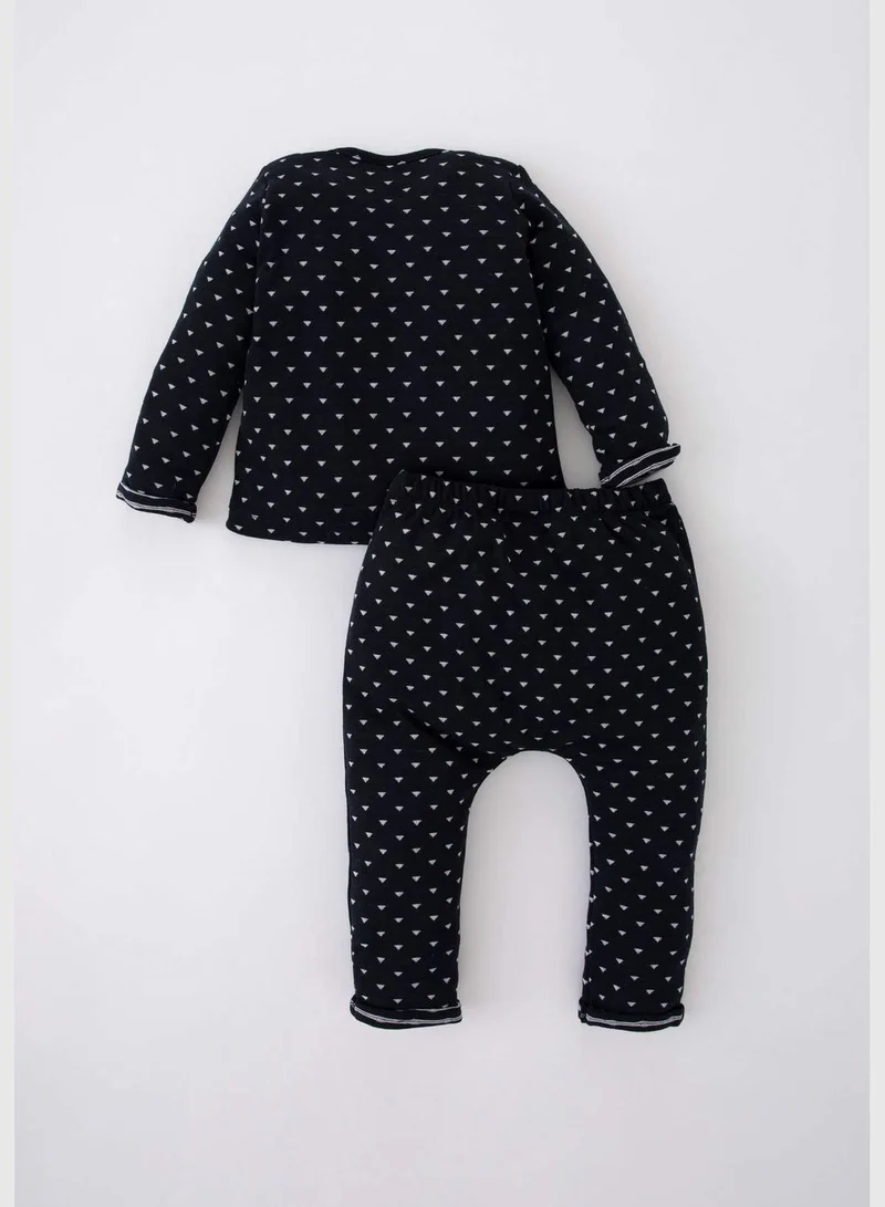 DeFacto 2 Pack BabyBoy Bike Neck Long Sleeve Knitted Set