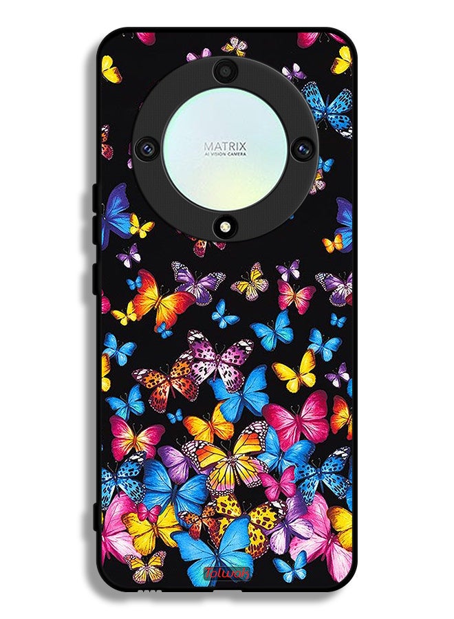 Tolwak Honor X9a Protective Case Cover Colorful Butterflies - Image 1