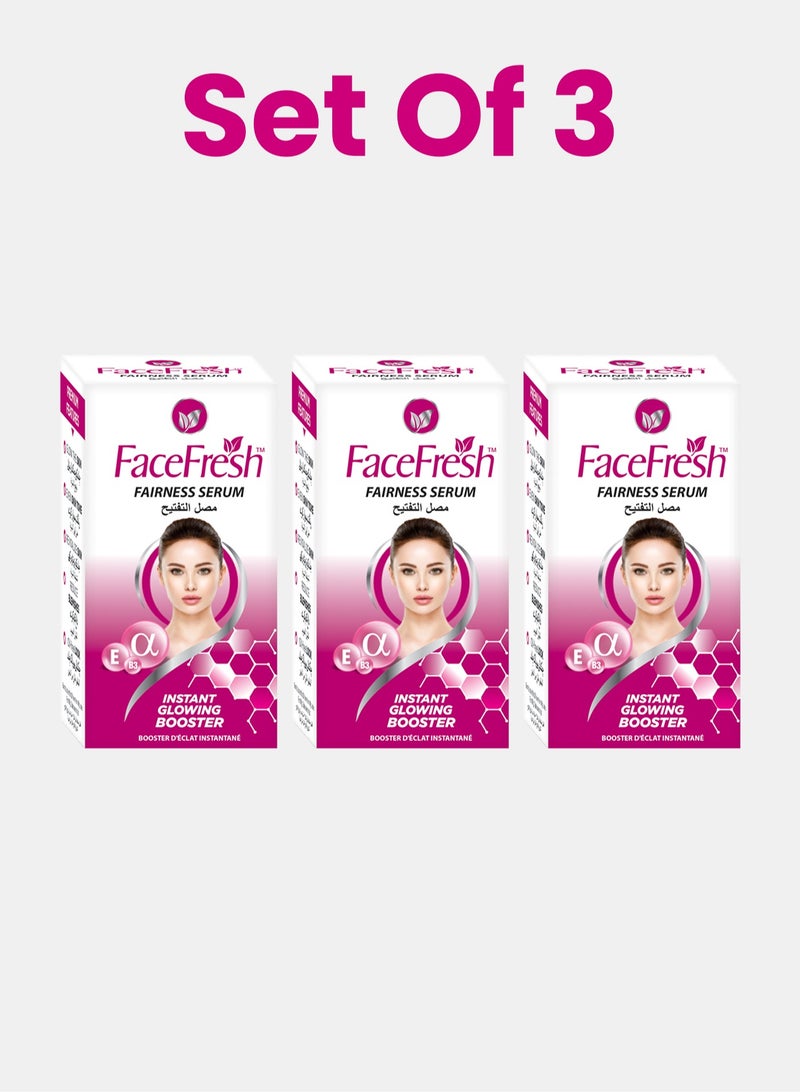 Face Fresh Set of 3 Fairness Face Serum - Alpha Arbutin & Glutathione, Brightening & Glowing Skin, Clears Dark Cells, Best for Dry Skin but For Sensitive Skin, All Day Use - Image 1