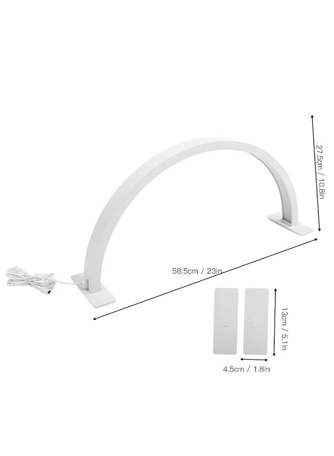 Professional Arch Light For Nail Techs | High-Quality Half Moon Light For Desk - Dimmable Lamp with Touch Controller (3000K-6000K)，Suitable for Manicure, Beauty Salon & Craft Lighting - Image 5