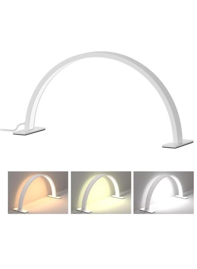 Professional Arch Light For Nail Techs | High-Quality Half Moon Light For Desk - Dimmable Lamp with Touch Controller (3000K-6000K)，Suitable for Manicure, Beauty Salon & Craft Lighting - Image 3