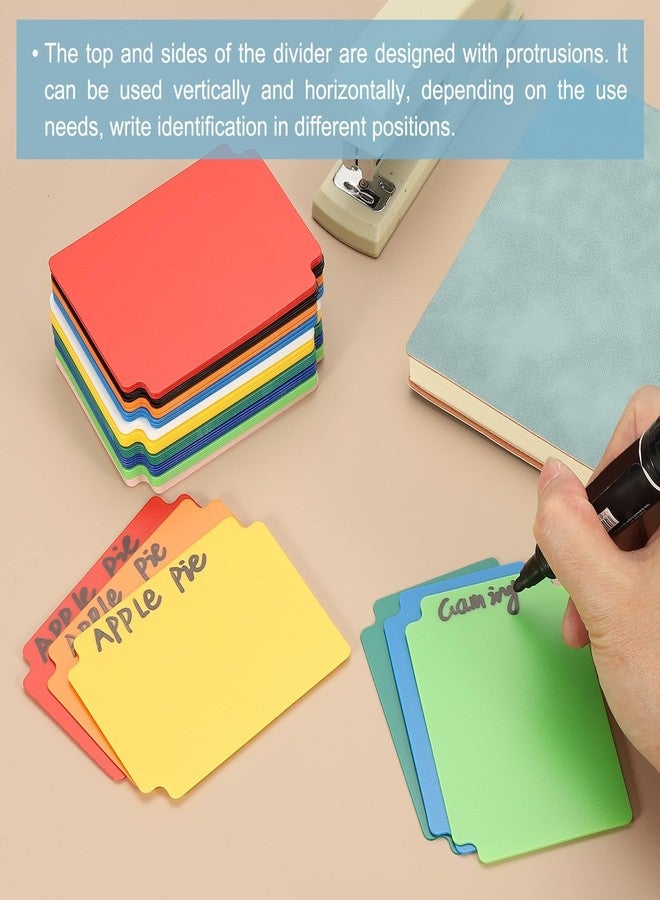 PATIKIL Trading Card Dividers, 50 Pcs Index Card Football Card Sorter Storage Boxes Organizer Tray Accessories for Sports Game Baseball Card, Light Blue - Image 5