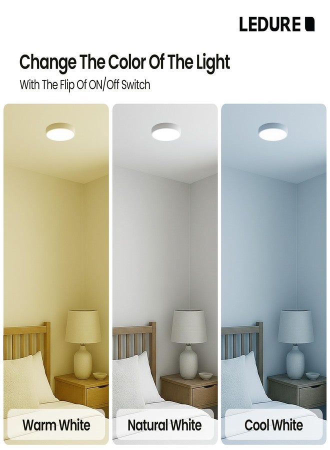 LEDURE 10W Meta Surface Light | Round Surface-Mount Ceiling Light for Indoor Use | 800 Lumens Energy Efficient LED Downlight for Home | (Cool White) | Pack of 1 - Image 4