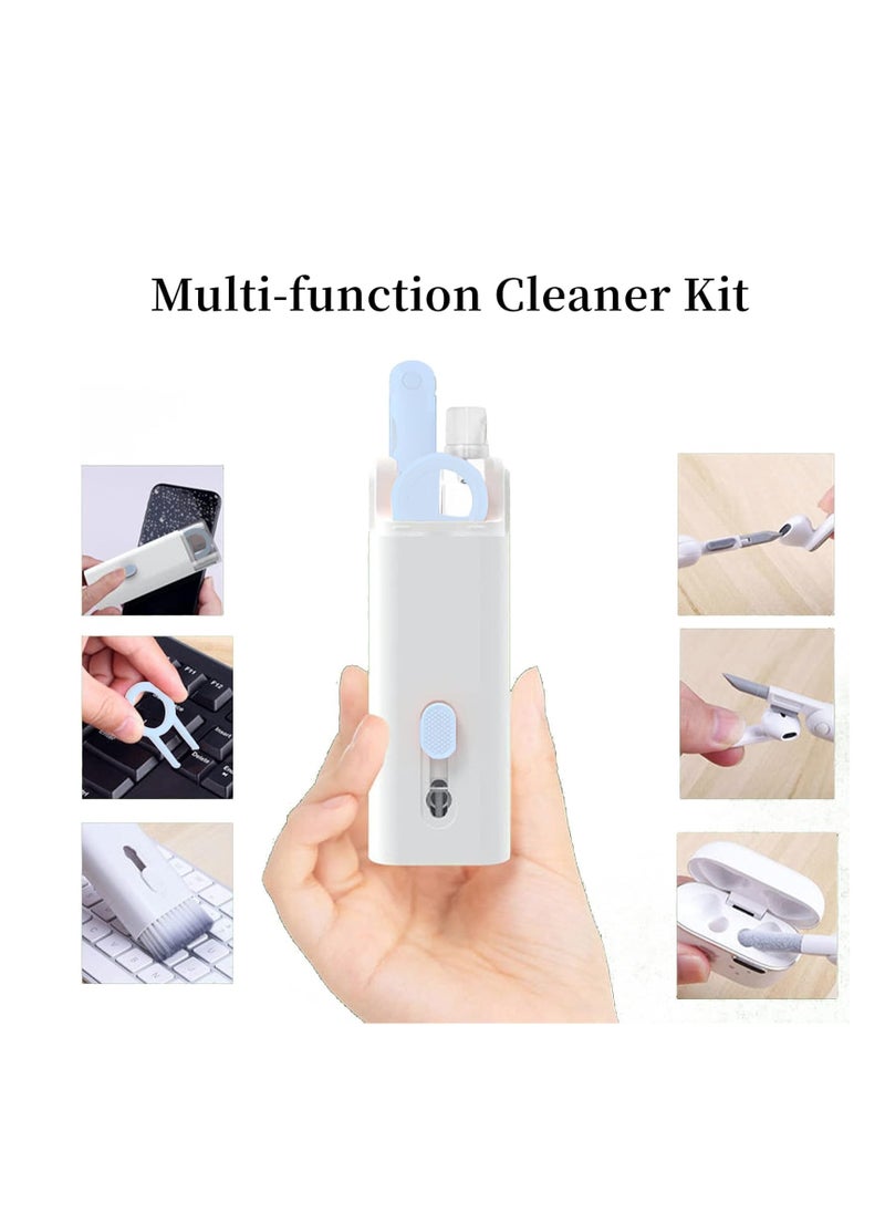 Generic - 7 in 1 Electronic Cleaner kit -, Keyboard Cleaning Kit, Laptop Cleaner with Brush, Portable Multifunctional Cleaning Tool for Airpods pro/Laptop/Phone/Computer/Screen (7 in 1 Blue) - Image 1