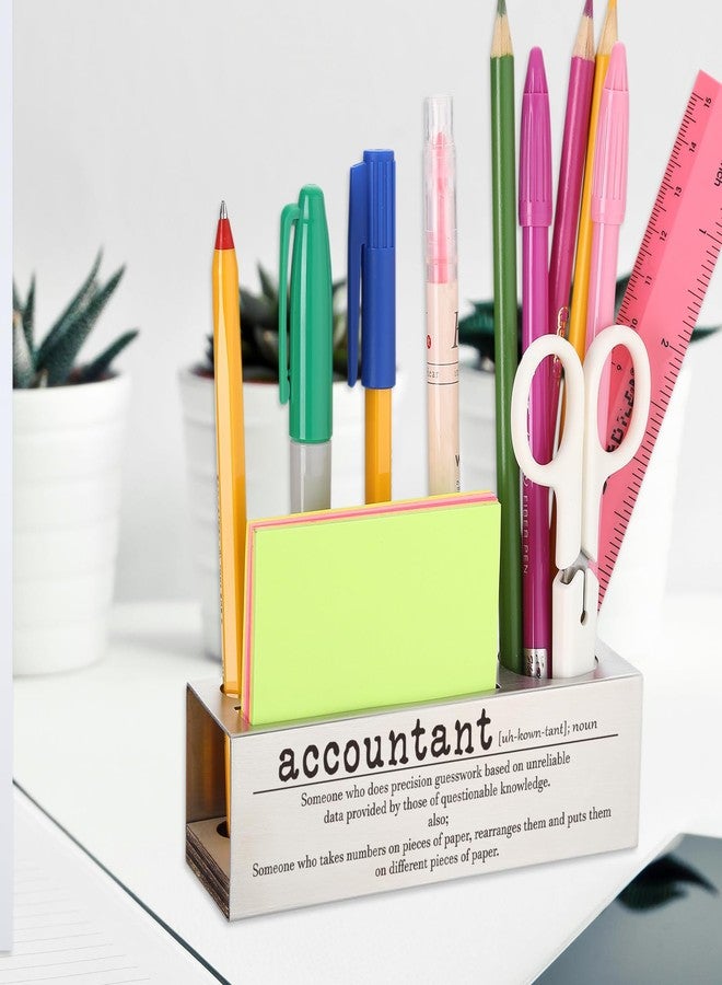 TRCENDE Funny Accountant Appreciation Gifts for Office Decor, Accounting Definition, Thank You Accountant Gifts for Women Men CFO Coworkers, New Job Congratulations Gift Ideas, Pen Holder for Desk XB520 - Image 4
