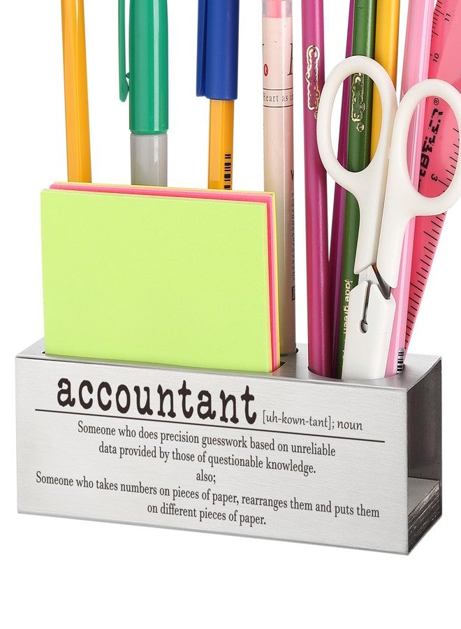 TRCENDE Funny Accountant Appreciation Gifts for Office Decor, Accounting Definition, Thank You Accountant Gifts for Women Men CFO Coworkers, New Job Congratulations Gift Ideas, Pen Holder for Desk XB520 - Image 1