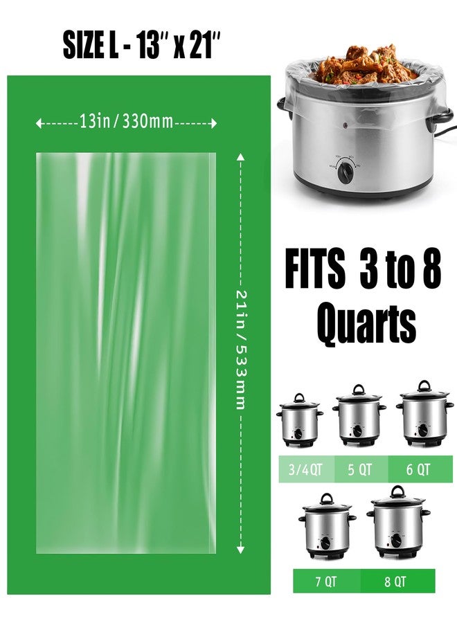 OLESBUR Slow Cooker Liners, 13"x21", 20 Count, Fits 3-8 Quarts, Disposable Pot Liners Compatible with Crockpot, Oval Large Size, BPA-Free Cooking Bags, Kitchen Accessories, Cook with Ease - Image 2