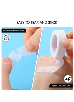 Bukela 6 Rolls Flexible Skin Tape Breathable Nose Tape Self Adhesive Gauze Tape for Wound Injuries Swelling Sports, 0.5 Inch x 10 Yards (White)  - Image 3