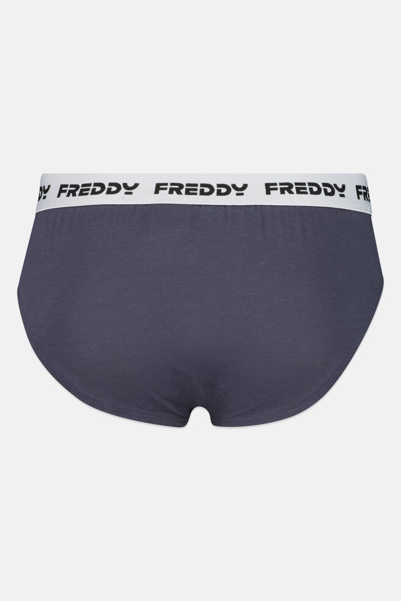 FREDDY سروال داخلي للرجال بشعار العلامة التجارية، أزرق غامق - Image 2