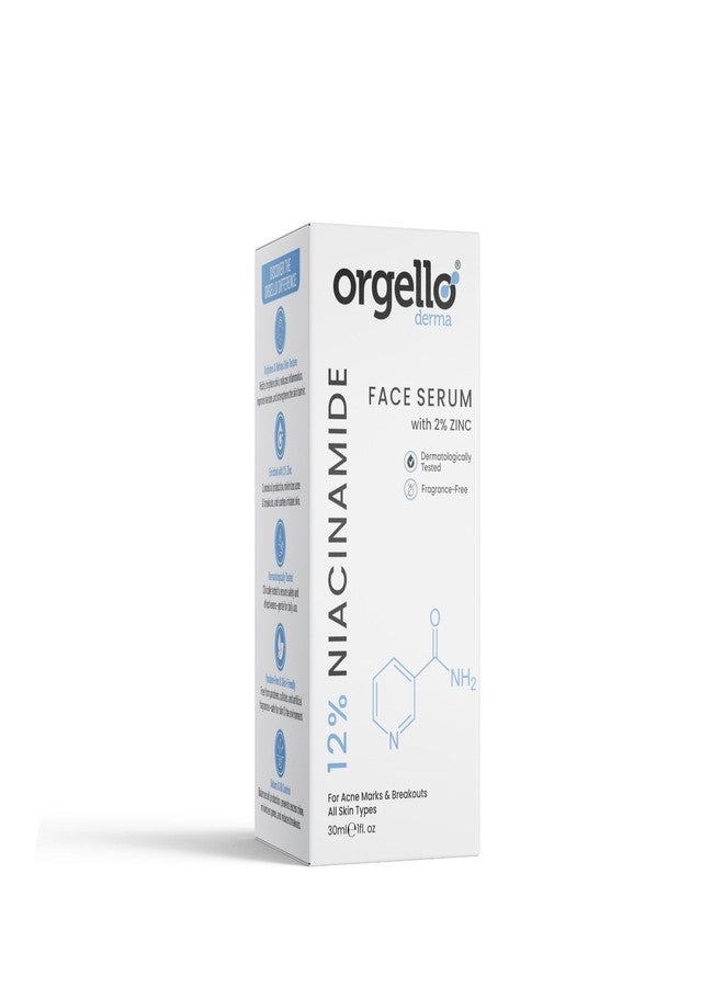 Orgello Derma 12% Niacinamide Face Serum - Clear, Balanced and Healthy Skin - Image 1
