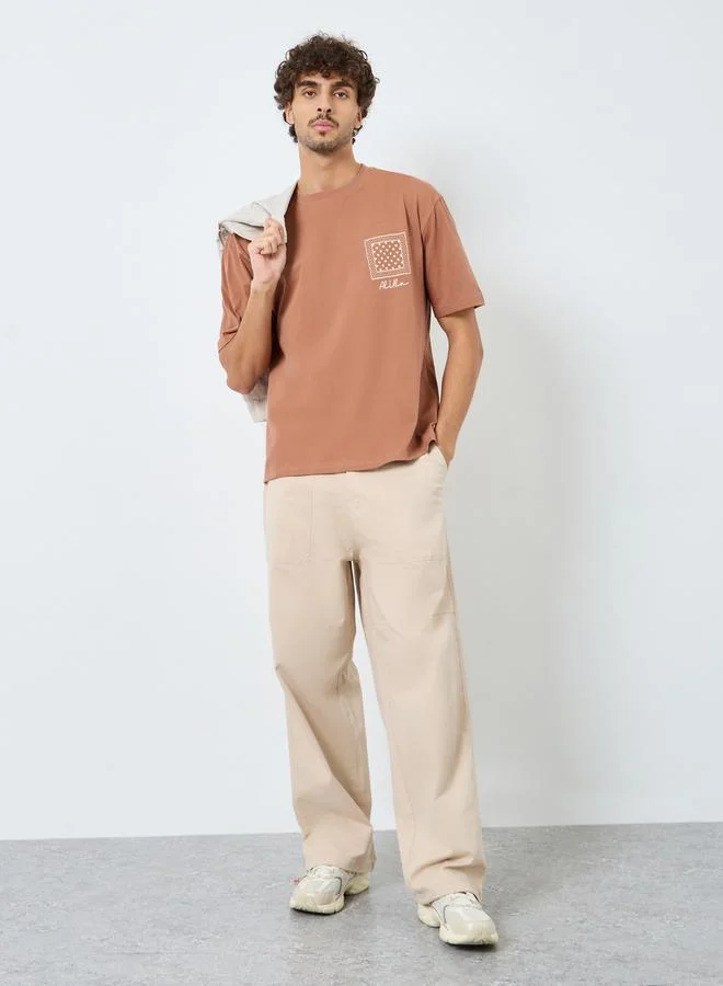 Styli Styli Bandana Print Oversized Cotton T-Shirt