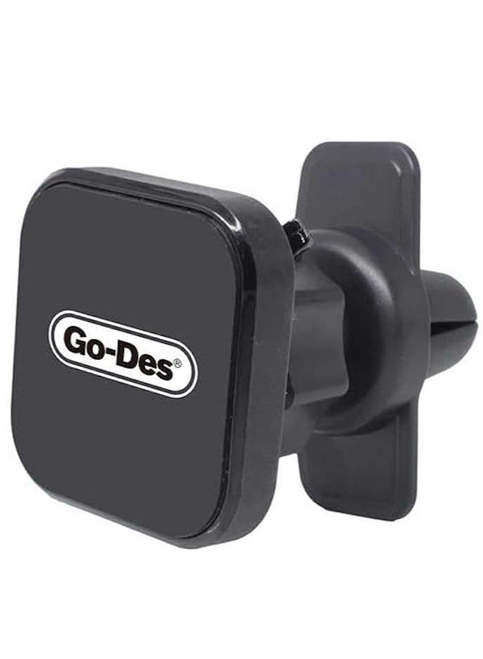 GO-DES Car Phone holder 2 in 1 Magnetic Phone Mount, Universal Air Vent Magnetic Device Holder with Extra Strong Adhesion to all Surfaces Compatible for all Devices - Image 1