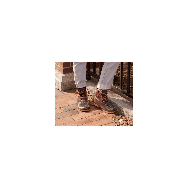 Sperry Women's Saltwater Boots, Tan/Navy, 8 Wide - Image 3
