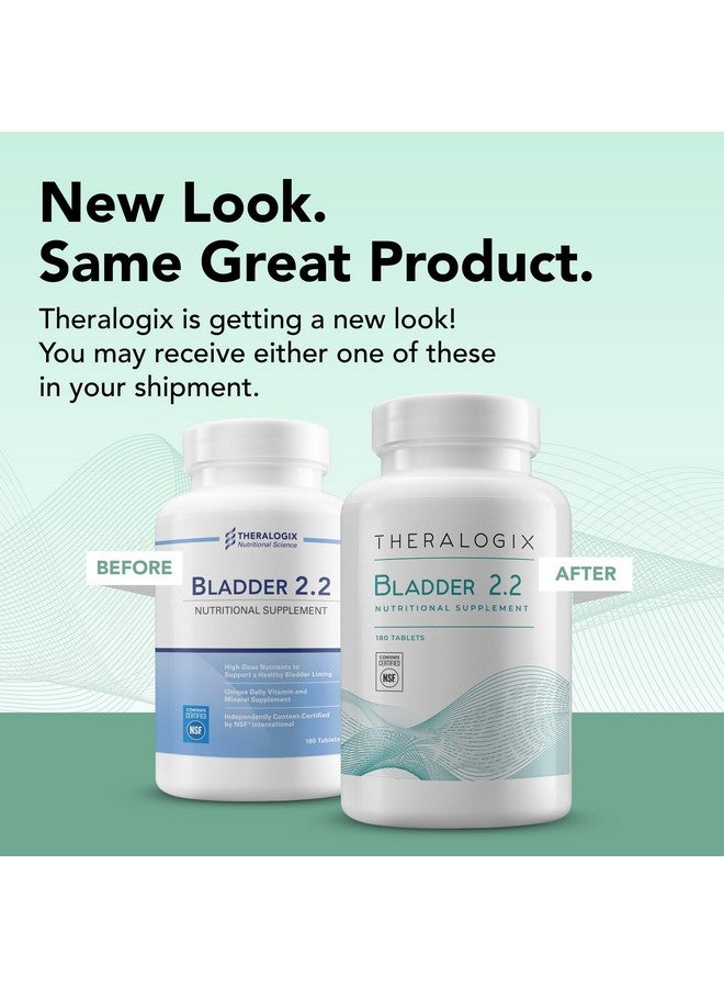 Theralogix Theralogix Bladder 2.2 Multivitamin & Multimineral Supplement - 90-Day Supply - Bladder Support Supplement for Men & Women - Vitamins A, C, D, E, Zinc & More - NSF Certified - 180 Tablets  - Image 3